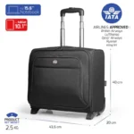 Kofer 15.6 Port Designs Hanoi II Trolley CL/crna - Slika 3