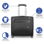 Kofer 15.6 Port Designs Hanoi II Trolley CL/crna - Slika 2