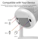 Projektor Zeus N1 PRO FHD 1920X1080/LED LCD/5000 LUM(200 ANSI)/WiFi/mirac/HDMI/USB/zvuč/Andr 11 - Slika 4