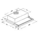 Aspirator Beko CTB 6407 W širina 60cm/kapacitet 275m3 - Slika 2