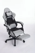 Gaming stolica ePlayGame HC-4095 BG platno/sivo crna - Slika 3