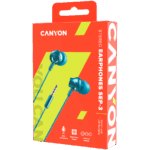 CANYON headphones SEP-3 Mic 1.2m Blue Green - Slika 3