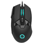 LORGAR Stricter 579, gaming mouse, 9 programmable buttons, Pixart PMW3336 sensor, DPI up to 12 000, 50 million clicks buttons lifespan, 2 switches, built-in display, 1.8m USB soft silicone cable, Matt UV coating with glossy parts and RGB lights with 4 LED flowing modes, size: 131*72*41mm, 0.127kg, black