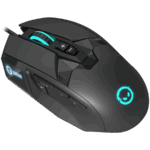 LORGAR Stricter 579, gaming mouse, 9 programmable buttons, Pixart PMW3336 sensor, DPI up to 12 000, 50 million clicks buttons lifespan, 2 switches, built-in display, 1.8m USB soft silicone cable, Matt UV coating with glossy parts and RGB lights with 4 LED flowing modes, size: 131*72*41mm, 0.127kg, black - Slika 2