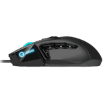LORGAR Stricter 579, gaming mouse, 9 programmable buttons, Pixart PMW3336 sensor, DPI up to 12 000, 50 million clicks buttons lifespan, 2 switches, built-in display, 1.8m USB soft silicone cable, Matt UV coating with glossy parts and RGB lights with 4 LED flowing modes, size: 131*72*41mm, 0.127kg, black - Slika 4