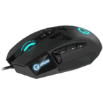 LORGAR Stricter 579, gaming mouse, 9 programmable buttons, Pixart PMW3336 sensor, DPI up to 12 000, 50 million clicks buttons lifespan, 2 switches, built-in display, 1.8m USB soft silicone cable, Matt UV coating with glossy parts and RGB lights with 4 LED flowing modes, size: 131*72*41mm, 0.127kg, black - Slika 5