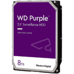 HDD Video Surveillance WD Purple 8TB CMR, 3.5'', 256MB, 5640 RPM, SATA, TBW: 180