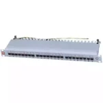 Patch panel 19/1U sa 24 RJ-45 STP kat. 6A Fully Shielded, Krone LSA, držač kablova sa zadnje - Slika 2