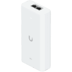 Ubiquiti UniFi 10G PoE+++ Adapter (90W), can power UniFi PoE+++ devices, reduce dependency on PoE switch power, and provide a Multi-Gigabit LAN connection, Contains RJ45 data input, AC cable with earth ground, and PoE+++ output