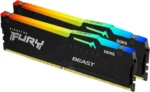 RAM DIMM DDR5 16GB (2x8GB) 5600MHz Kingston FURY Beast RGB KF556C40BBAK2-16