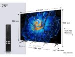 Televizor TCL 75C6KS/QLED-Mini LED/75"/4K UHD/60Hz/Google TV/crna - Slika 2