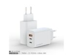 Zidni punjac FULMOVA GAN PD/65W/bela sa USB-C kablom - Slika 3