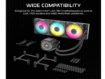 Kuler za CPU CORSAIR NAUTILUS 360/ARGB/360mm/triple fan/vodeno hladenje/crna - Slika 9