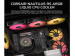 Kuler za CPU CORSAIR NAUTILUS 360/ARGB/360mm/triple fan/vodeno hladenje/crna - Slika 2