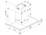 Aspirator TESLA DC900AX/kaminski/90cm/630m3/h/inox - Slika 4