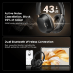 UGREEN HiTune Max5c Hybrid ANC Headphones Black HP203 (35757) - Slika 6