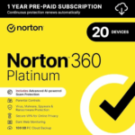 Norton 360 Platinum 20 Devices, 1 year, ESD